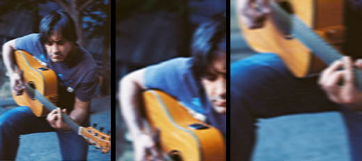 chitarra suonando blues improvvisazione estate