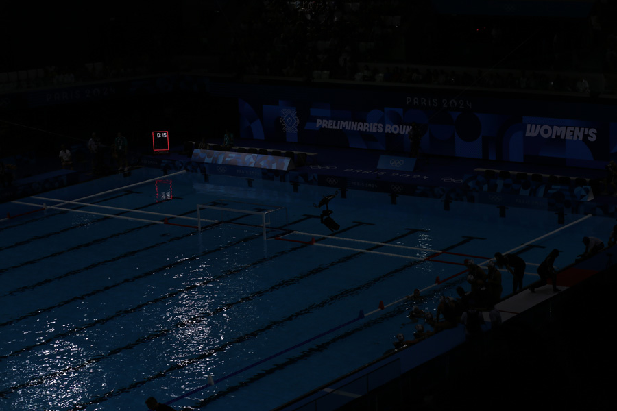 olympic games paris 2024 Women's Senior National Team agains Italy water polo