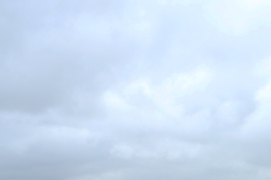 le ciel du havre un jour d'été