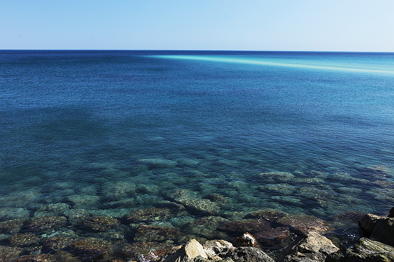 mediterranean sea on a clear day