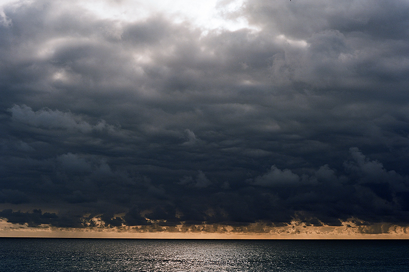 contemporary photography, a storm over the mediterranean sea
