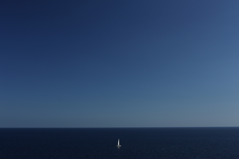 menorca island panorama with boat