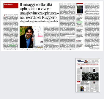 paolo ruggiero romanzo su bologna vita universitaria bologna vita notturna - recensione corriere della sera - corriere di bologna