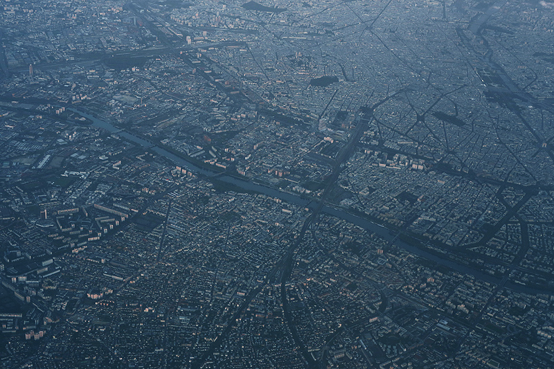 parigi panorama vista aerea periferia metropoli