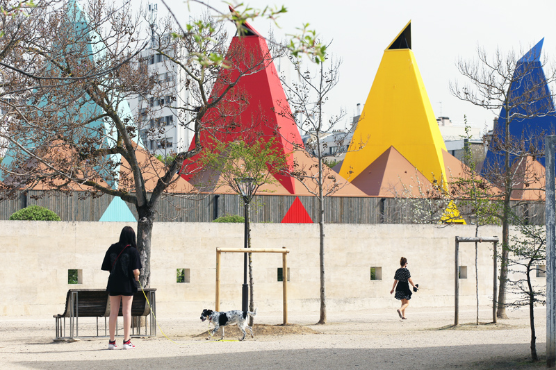 parigi, parchi e sculture colorate. Parc André-Citroën