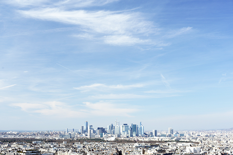 panorama di parigi centro e periferia, banlieue di parigi, la défense panorama