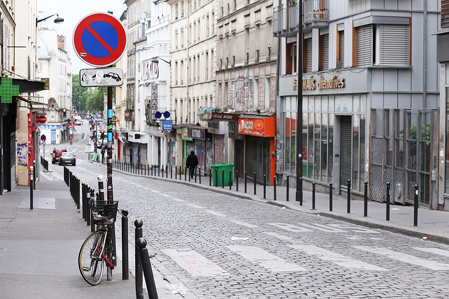rue faubourg du temple reportage confinement