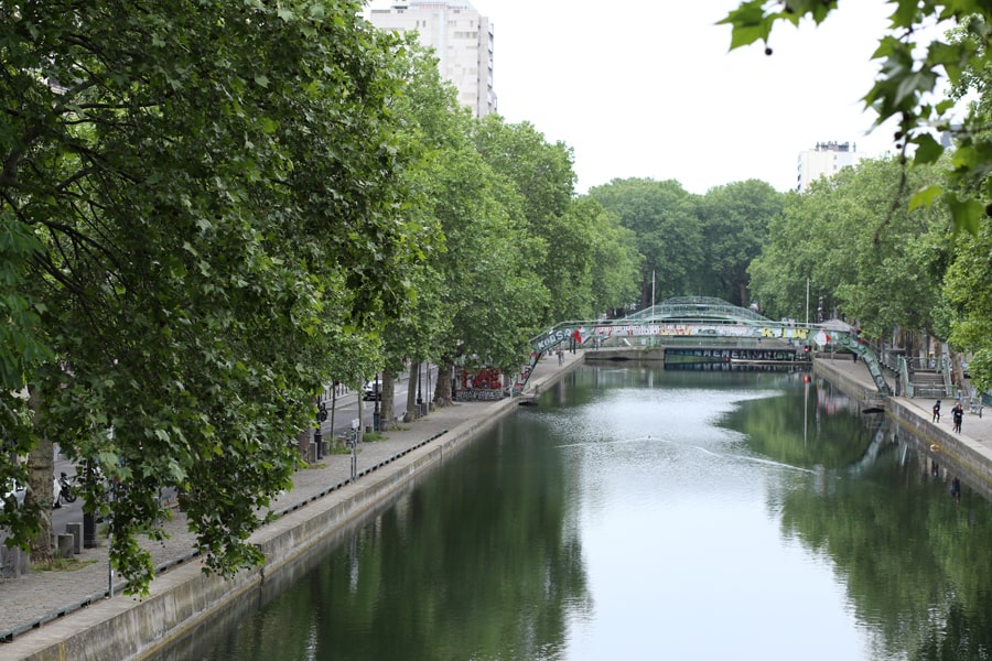paris balade canal saint martin arbres