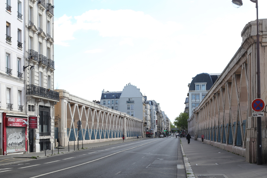 paris, pont la fayette, confinement