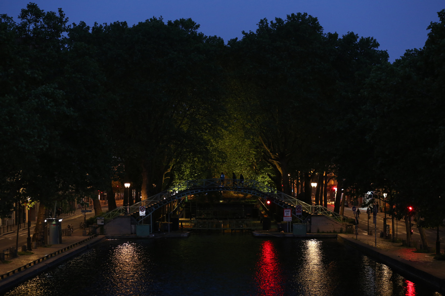 canale san martino parigi la sera