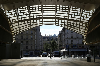 paris desert metropolis desert center town lockdown and global warming